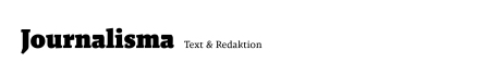 journalisma.de -Text und Redaktion